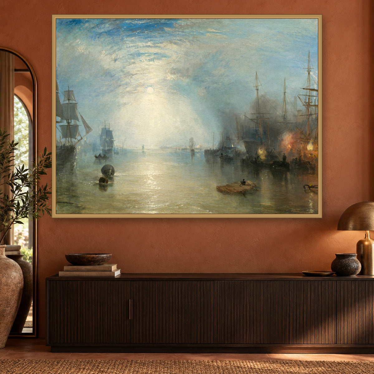 Keelmen Heaving in Coals by Moonlight by J. M. W. Turner — 02 room mockup