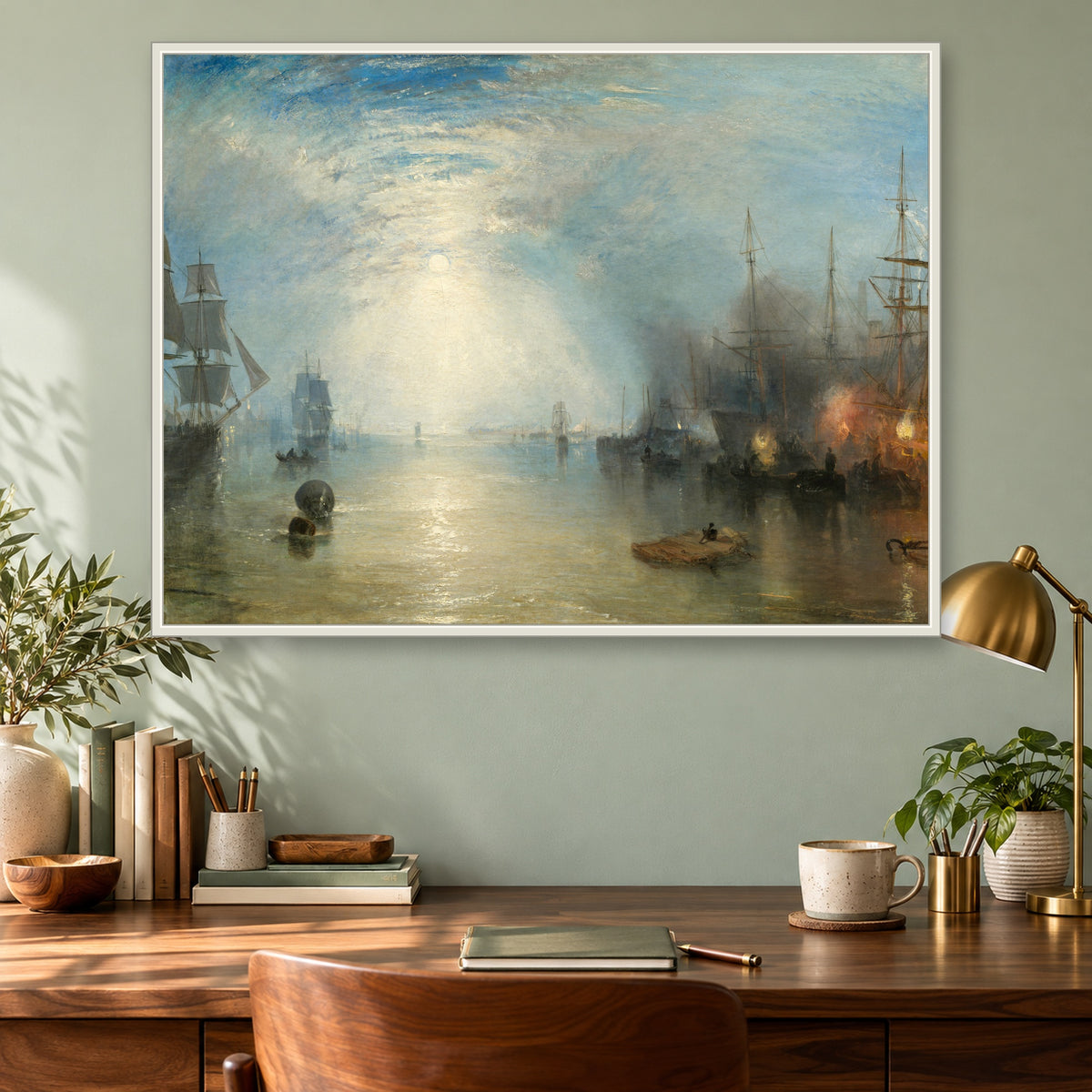 Keelmen Heaving in Coals by Moonlight by J. M. W. Turner — 03 gallery mockup