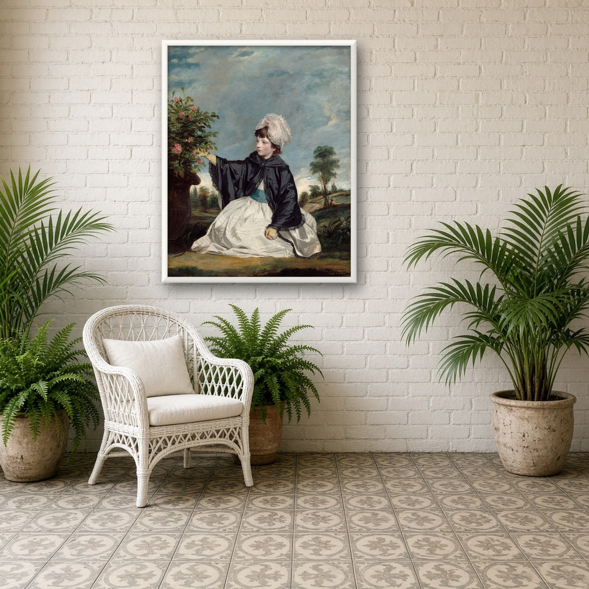 Lady Caroline Howard by Joshua Reynolds — room mockup