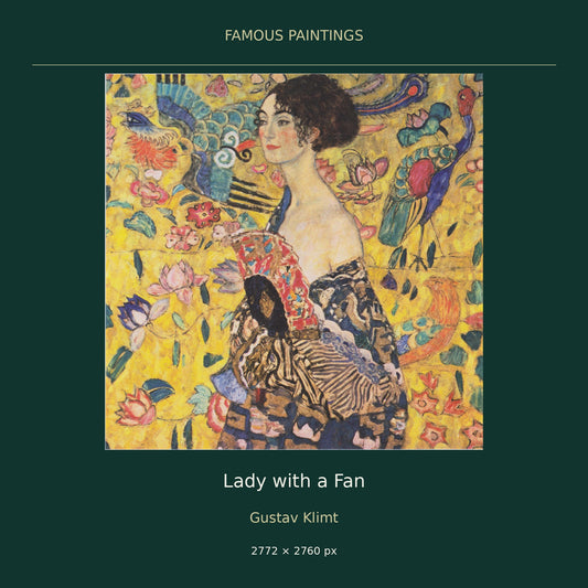 Lady with a Fan by Gustav Klimt — cover