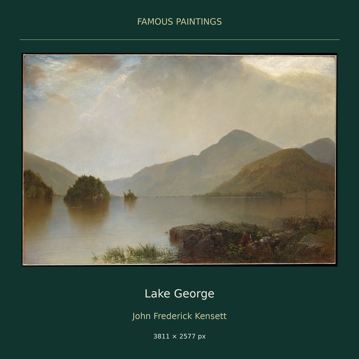 Lake George by John Frederick Kensett — cover