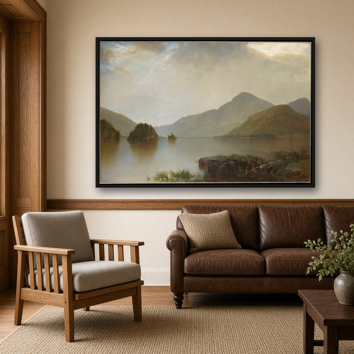 Lake George by John Frederick Kensett — room mockup
