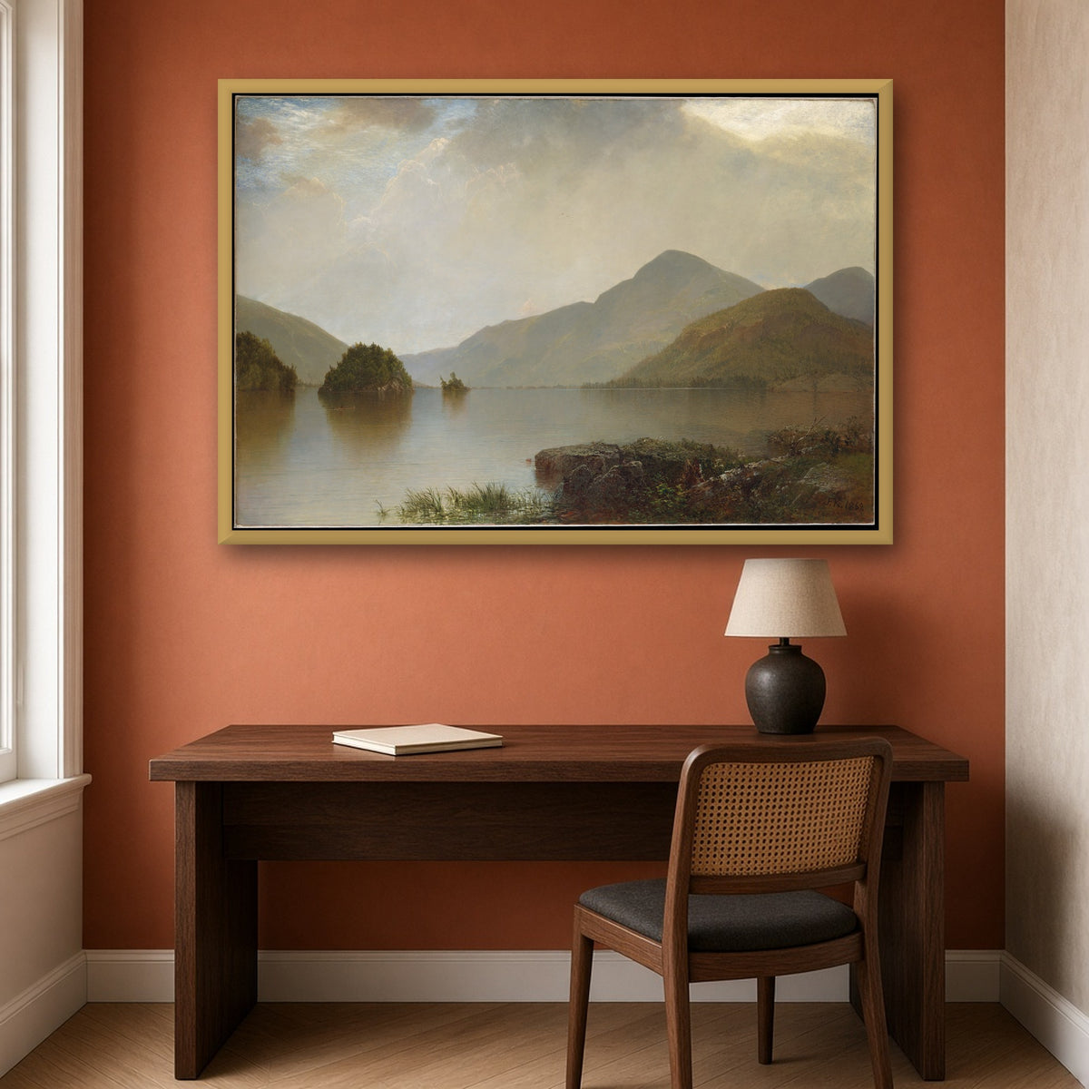 Lake George by John Frederick Kensett — framed art preview