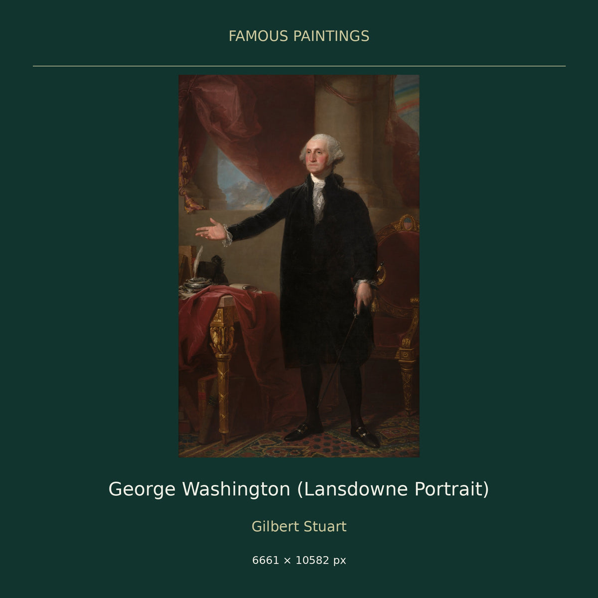 George Washington (Lansdowne Portrait) by Gilbert Stuart — cover