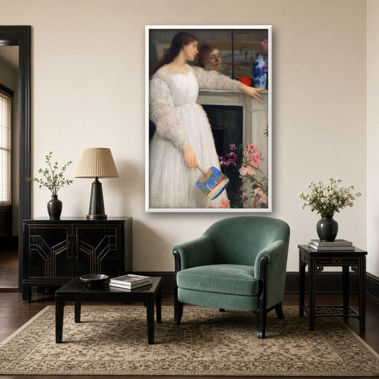 Symphony in White, No. 2: The Little White Girl by James McNeill Whistler — room mockup