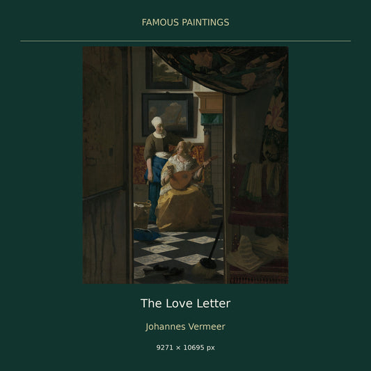 The Love Letter by Johannes Vermeer — cover