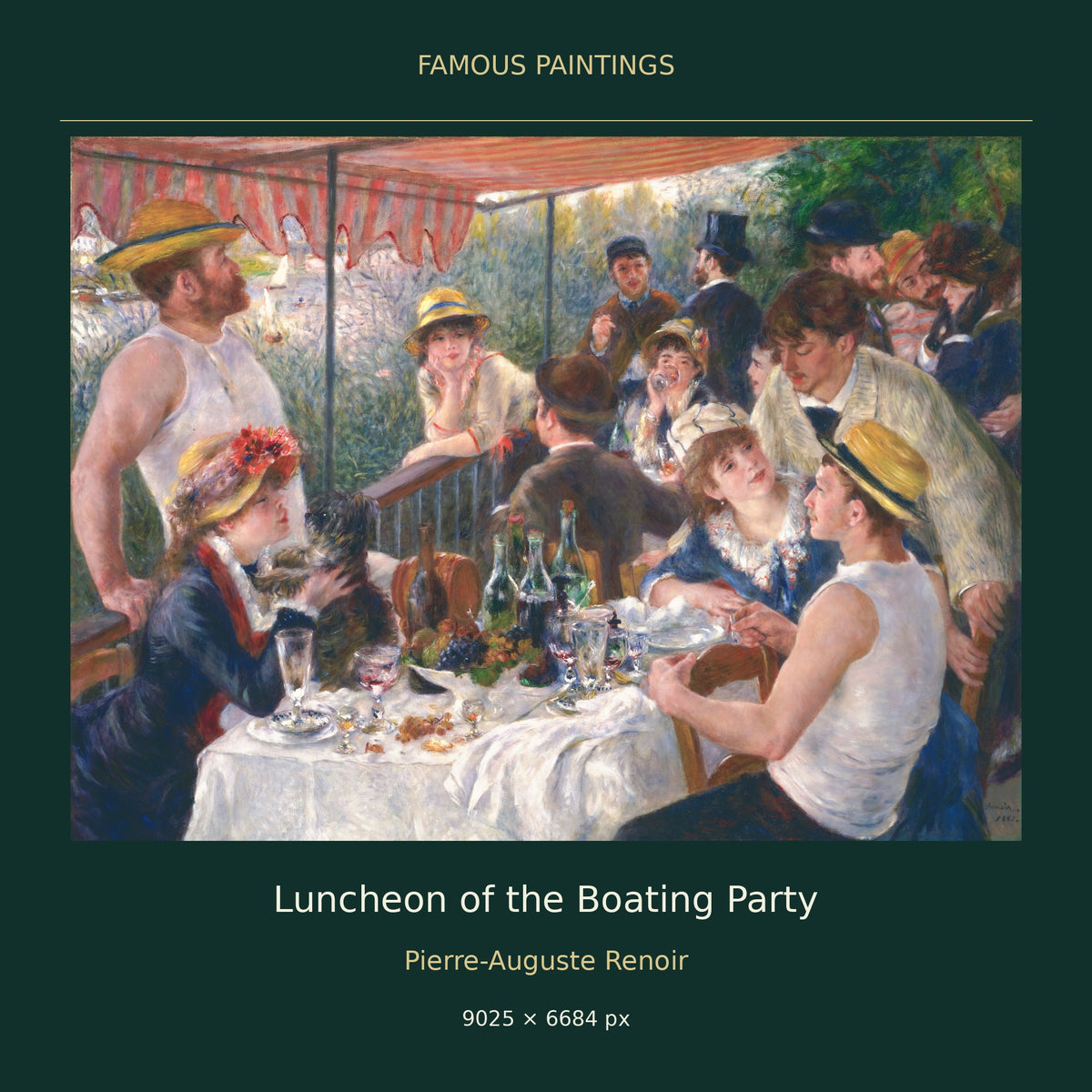 Luncheon of the Boating Party by Pierre-Auguste Renoir — painting cover