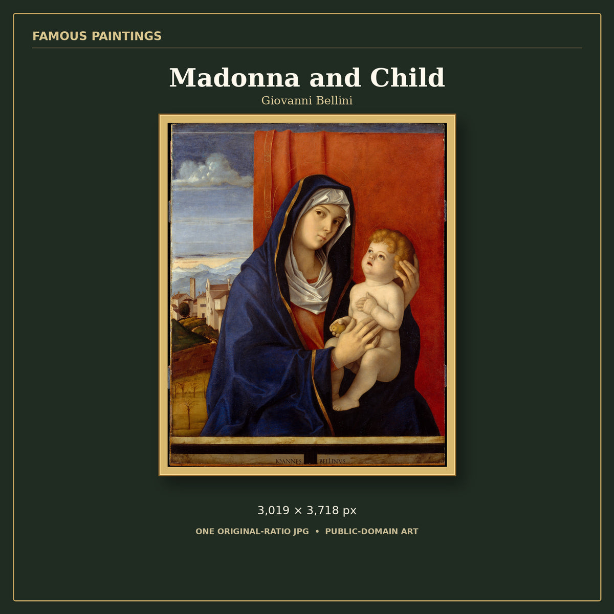 Madonna and Child by Giovanni Bellini, cover preview