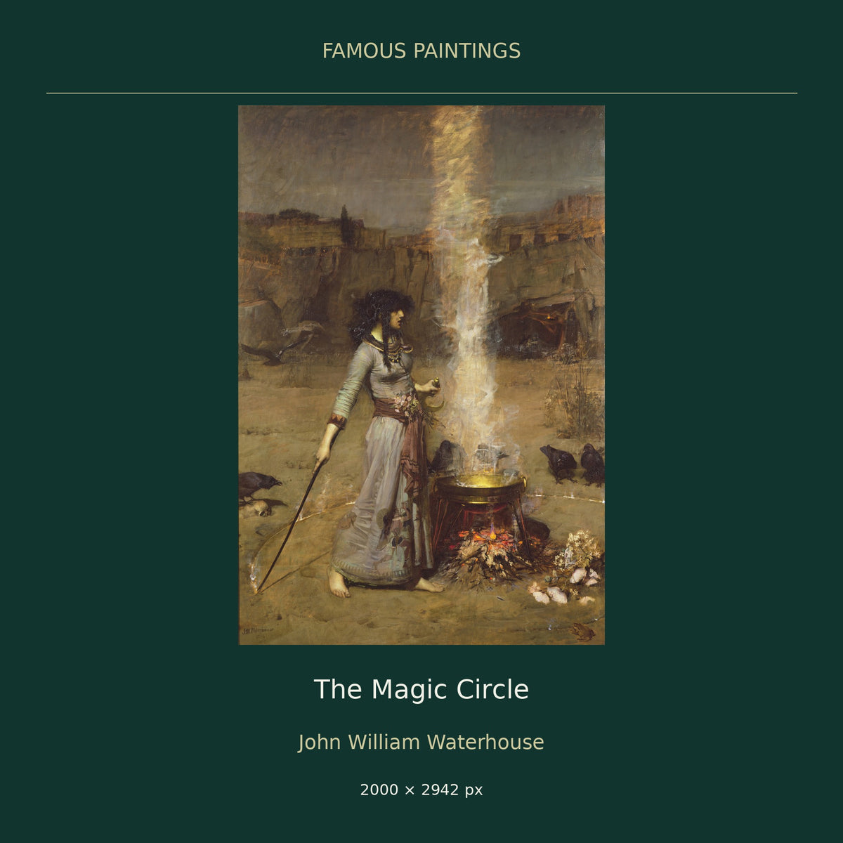 The Magic Circle by John William Waterhouse — cover