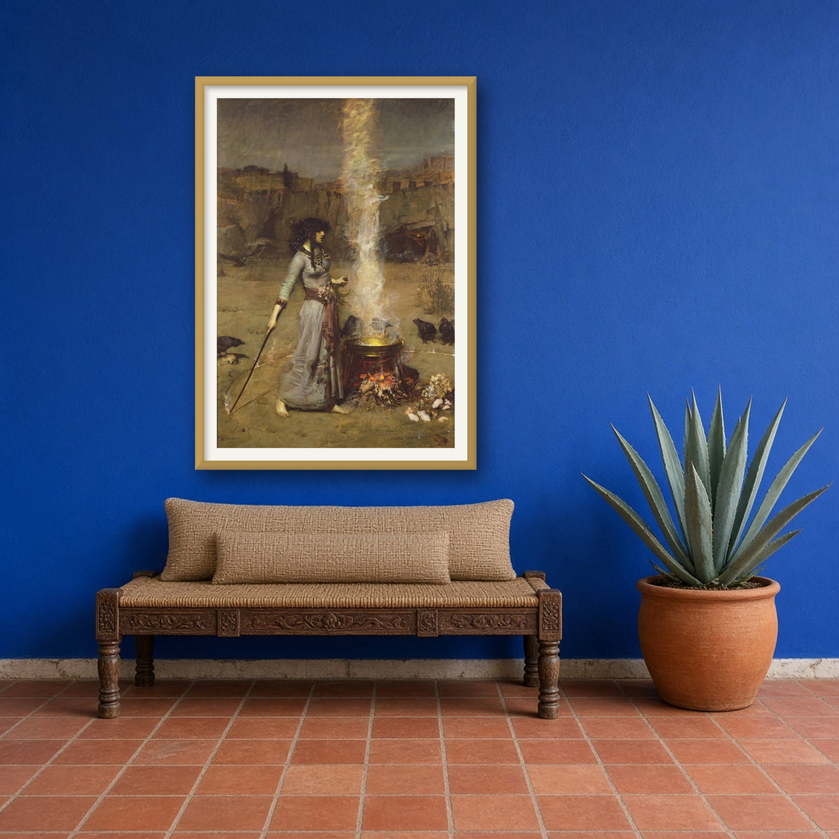 The Magic Circle by John William Waterhouse — framed art preview