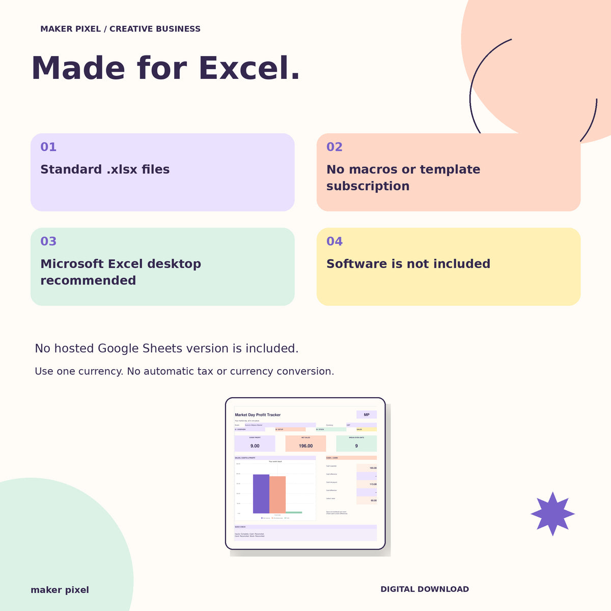 Market Day Profit Tracker: Excel file compatibility