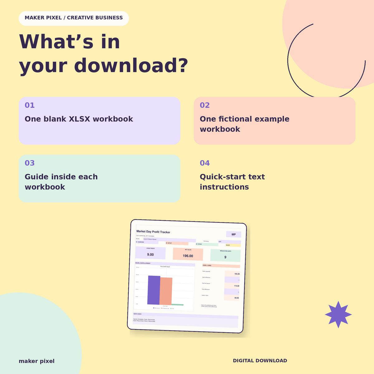 Market Day Profit Tracker: download contents