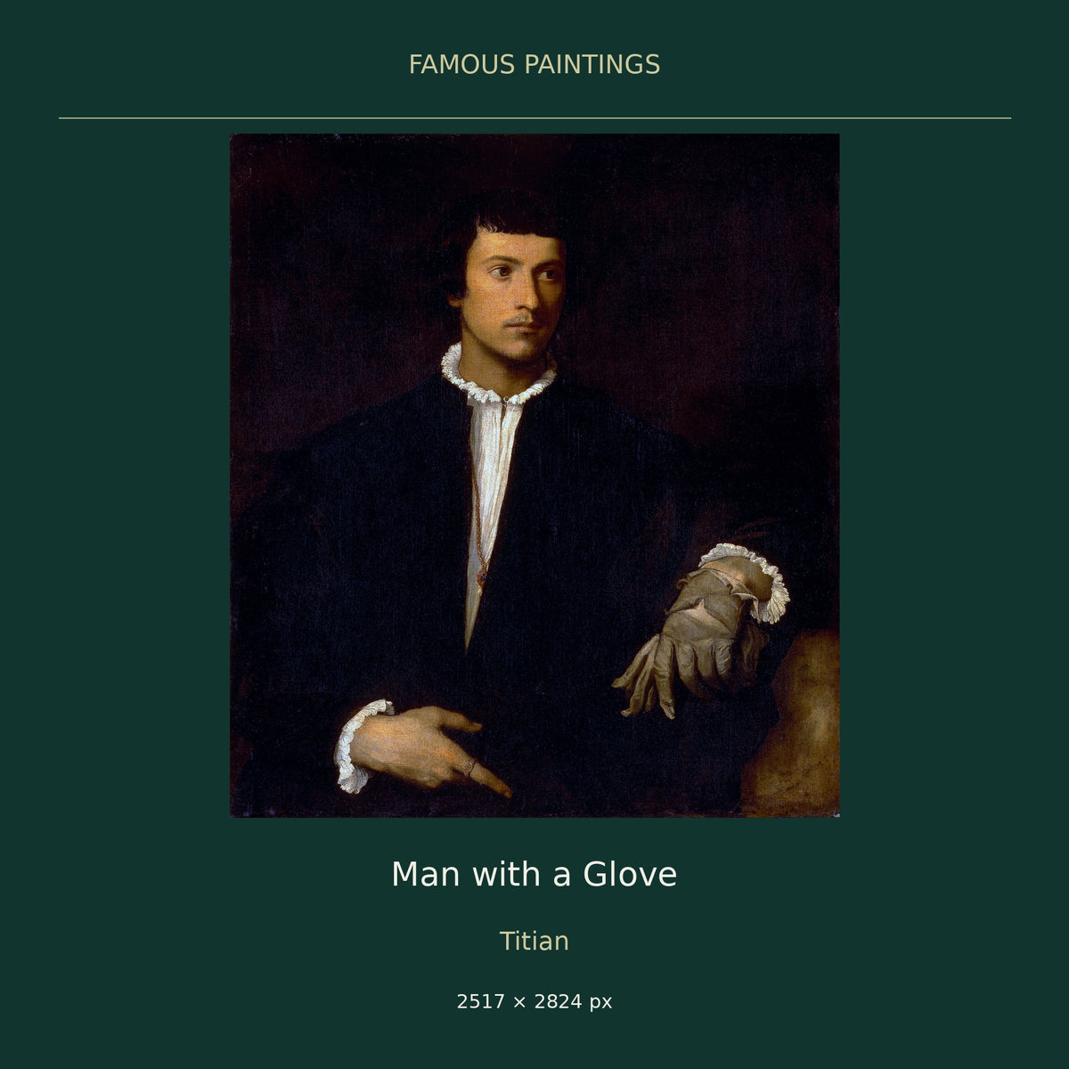 Man with a Glove by Titian — cover