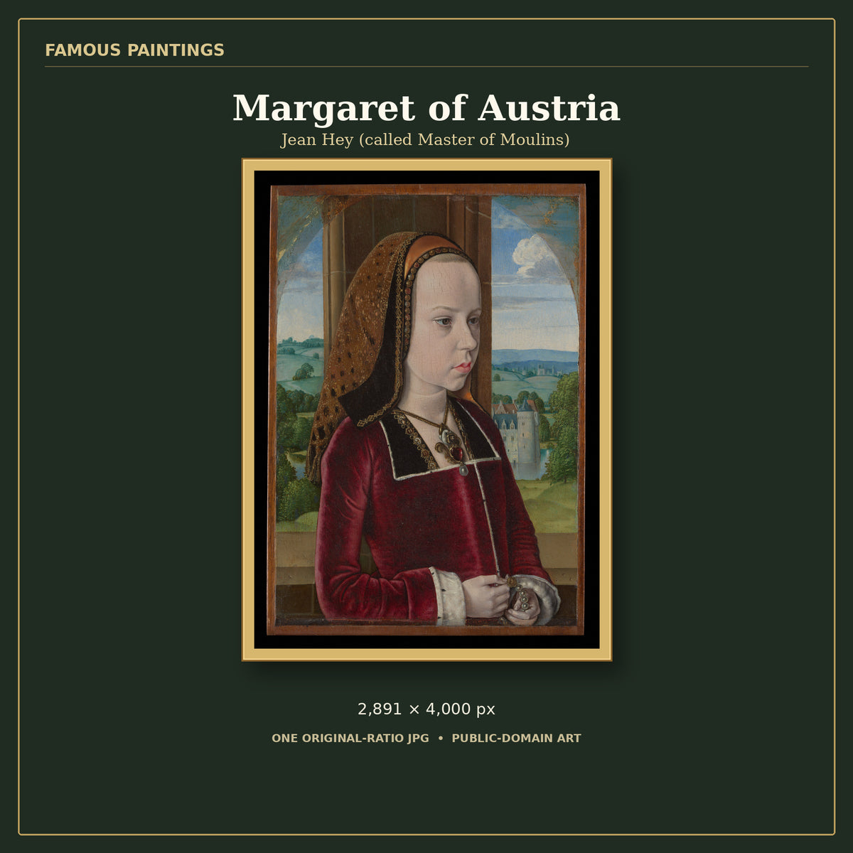 Margaret of Austria by Jean Hey (called Master of Moulins), cover preview