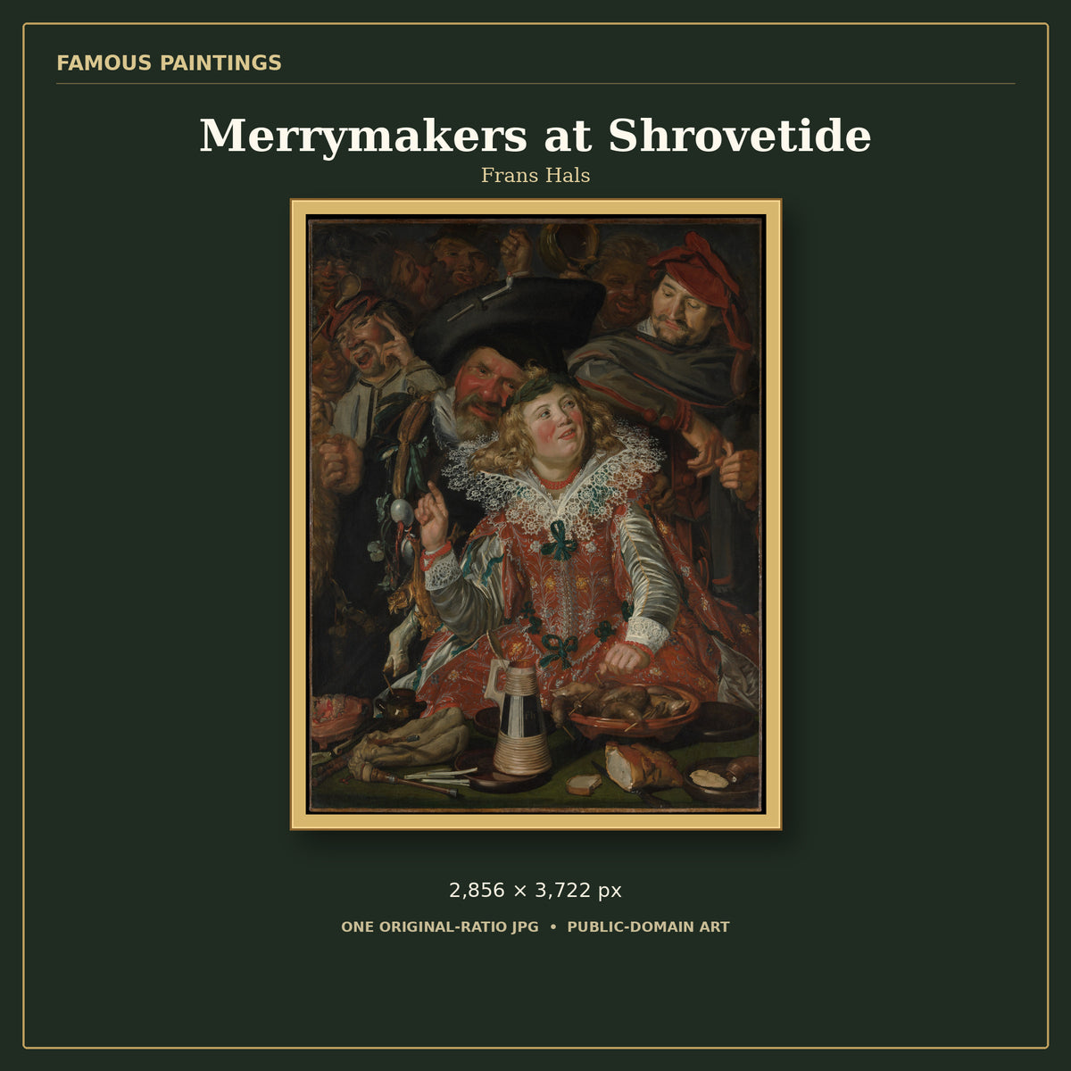 Merrymakers at Shrovetide by Frans Hals, cover preview
