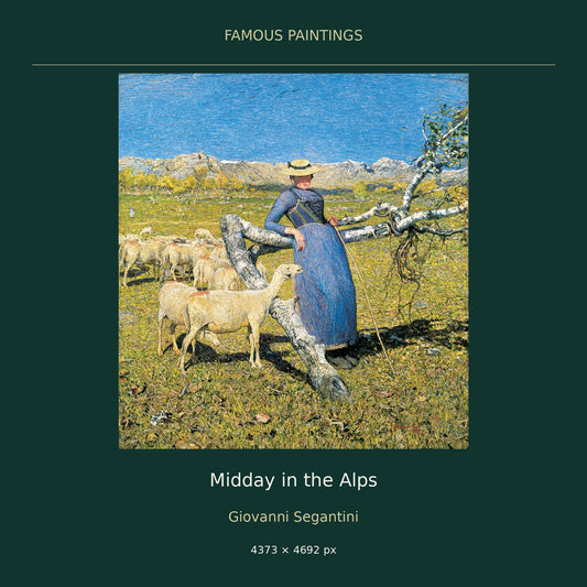 Midday in the Alps by Giovanni Segantini — cover