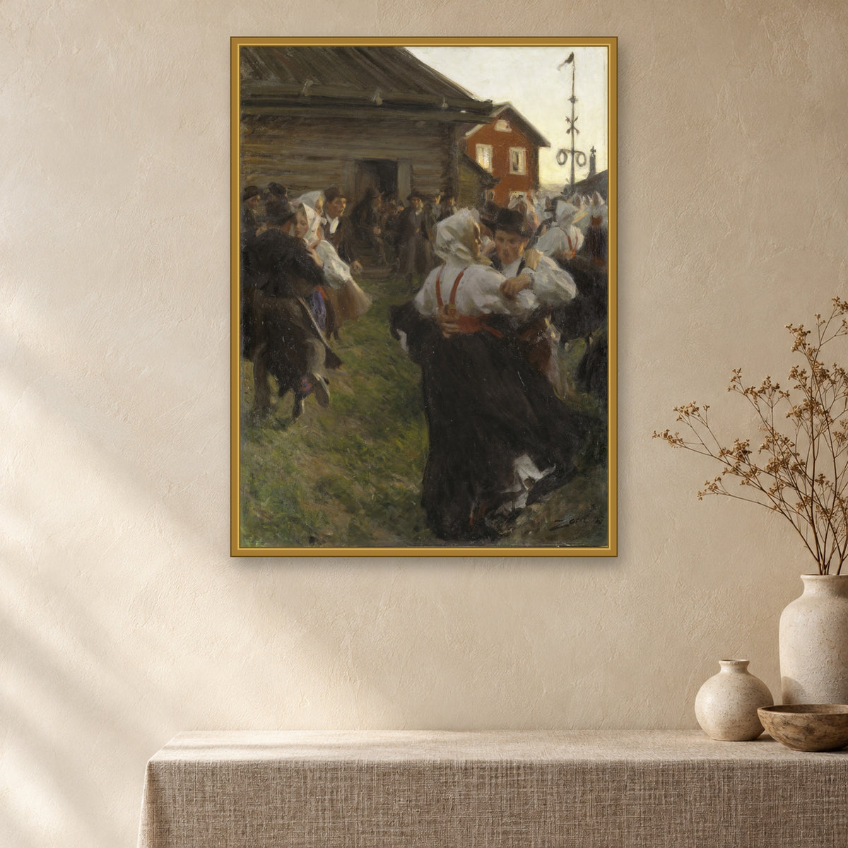 Midsummer Dance by Anders Zorn — 02 room mockup
