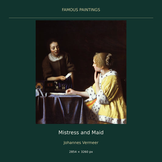 Mistress and Maid by Johannes Vermeer — cover