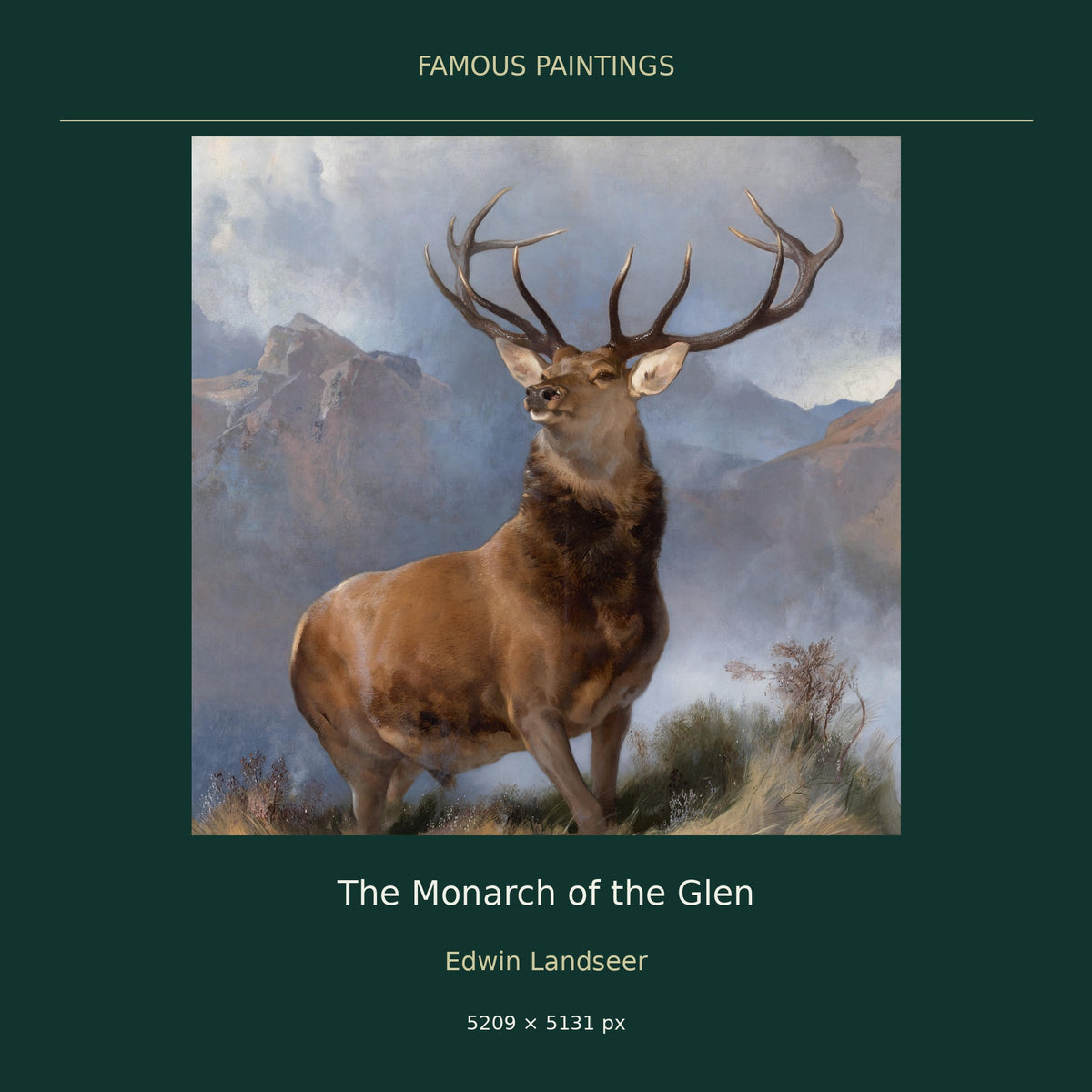 The Monarch of the Glen by Edwin Landseer — cover