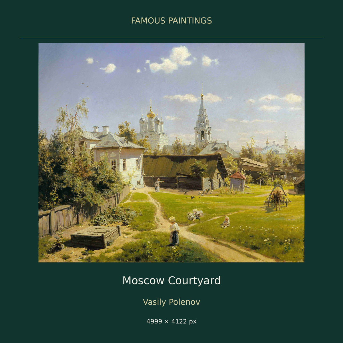 Moscow Courtyard by Vasily Polenov — cover