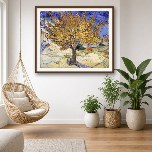 The Mulberry Tree by Vincent van Gogh — room mockup