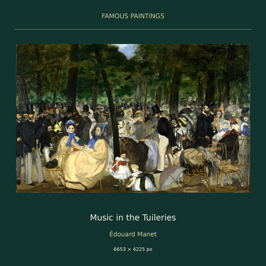 Music in the Tuileries by Édouard Manet — cover