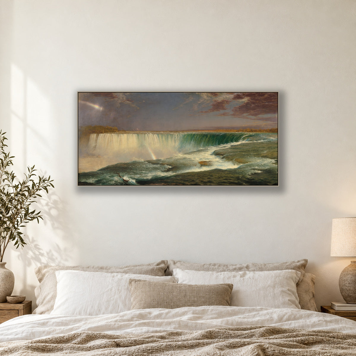 Niagara by Frederic Edwin Church — framed room mockup
