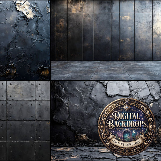 Obsidian Concrete Wall Backdrop Images