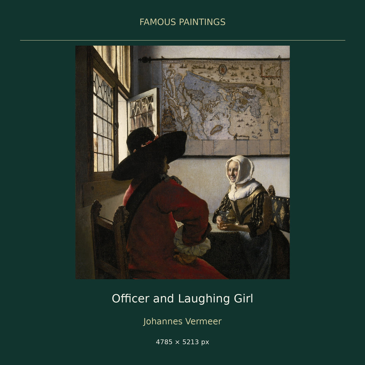 Officer and Laughing Girl by Johannes Vermeer — cover