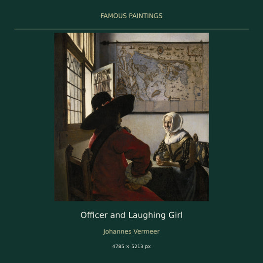 Officer and Laughing Girl by Johannes Vermeer — cover