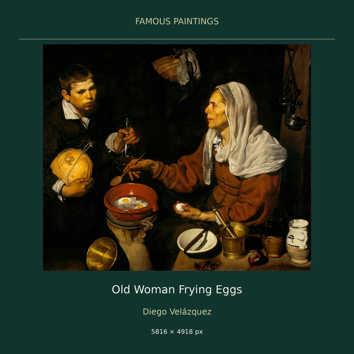 Old Woman Frying Eggs by Diego Velázquez — cover