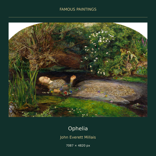 Ophelia by John Everett Millais — painting cover