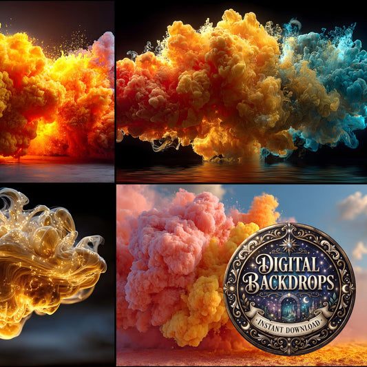 Orange Smoke Texture Backdrop Images