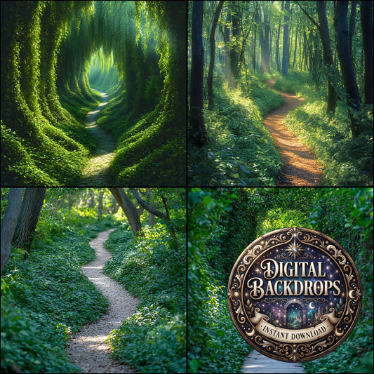 Overgrown Forest Backdrop Images