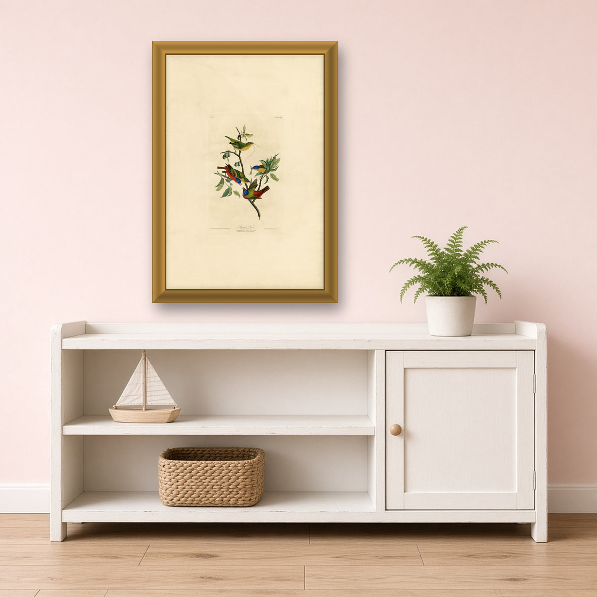 Painted Finch, Plate 53 from Birds of America by John James Audubon — framed art preview