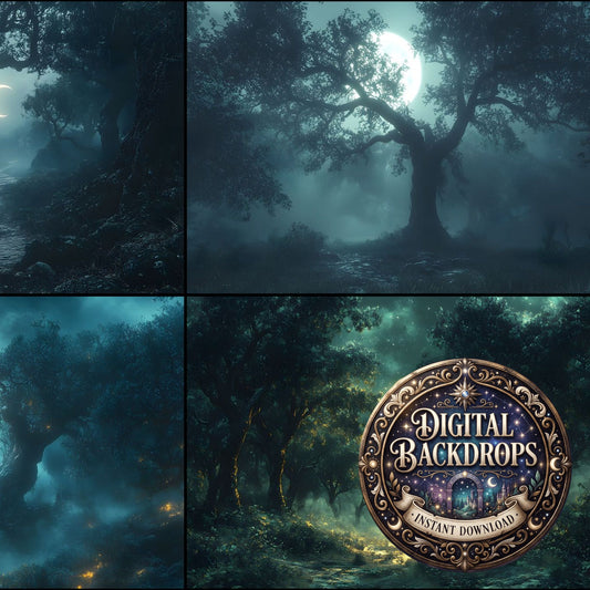 Phantom Forest Clearing Backdrop Images