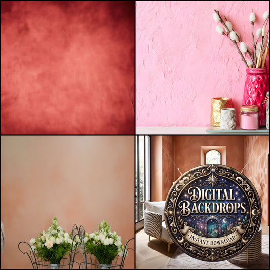 Pink Textured Wall Soft Shadows Backdrop Images