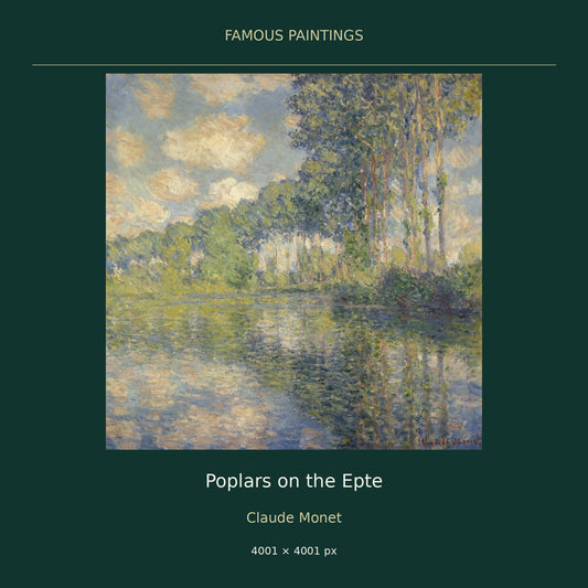 Poplars on the Epte by Claude Monet — cover