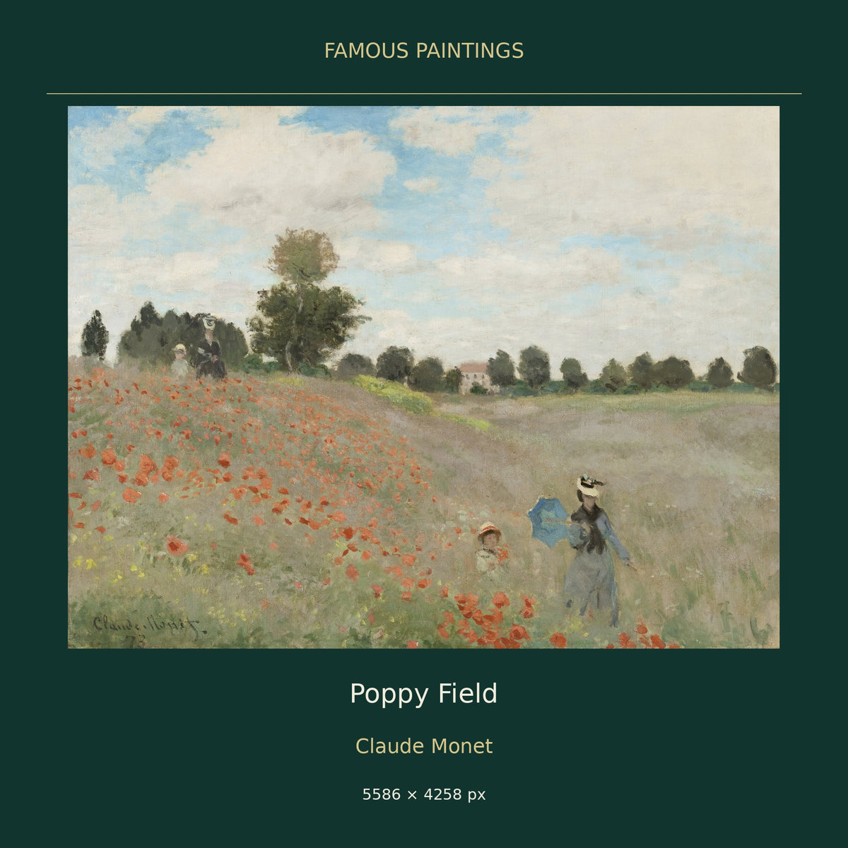Poppy Field by Claude Monet — cover