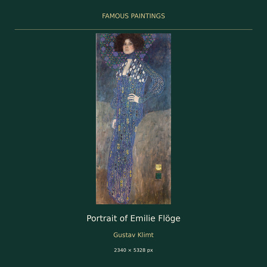 Portrait of Emilie Flöge by Gustav Klimt — cover