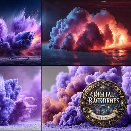 Purple Smoke Action Backdrop Images