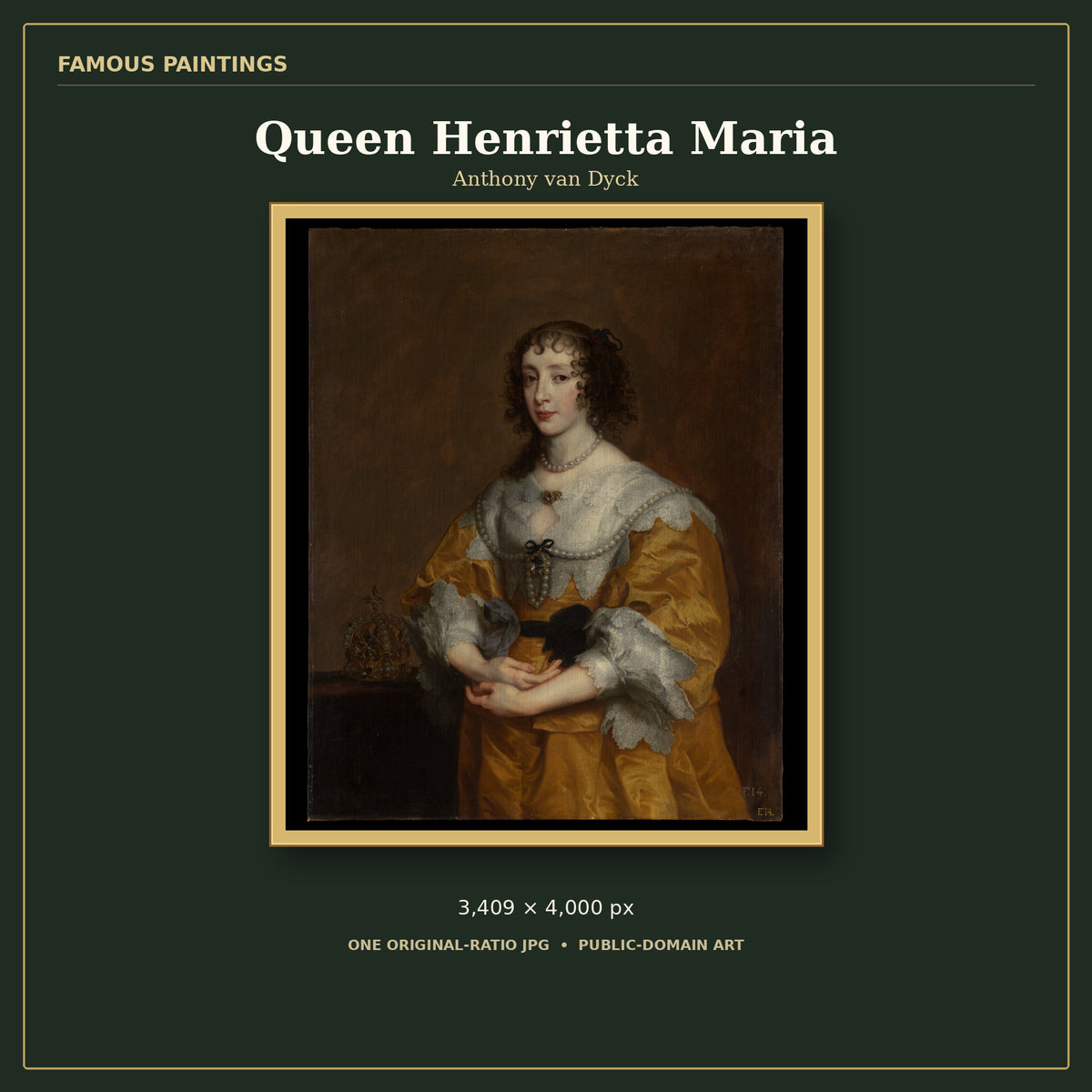 Queen Henrietta Maria by Anthony van Dyck, cover preview