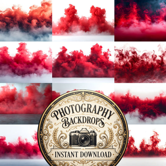 Red Smoke Backdrop Images