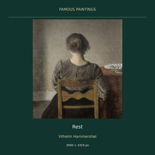 Rest by Vilhelm Hammershøi — cover