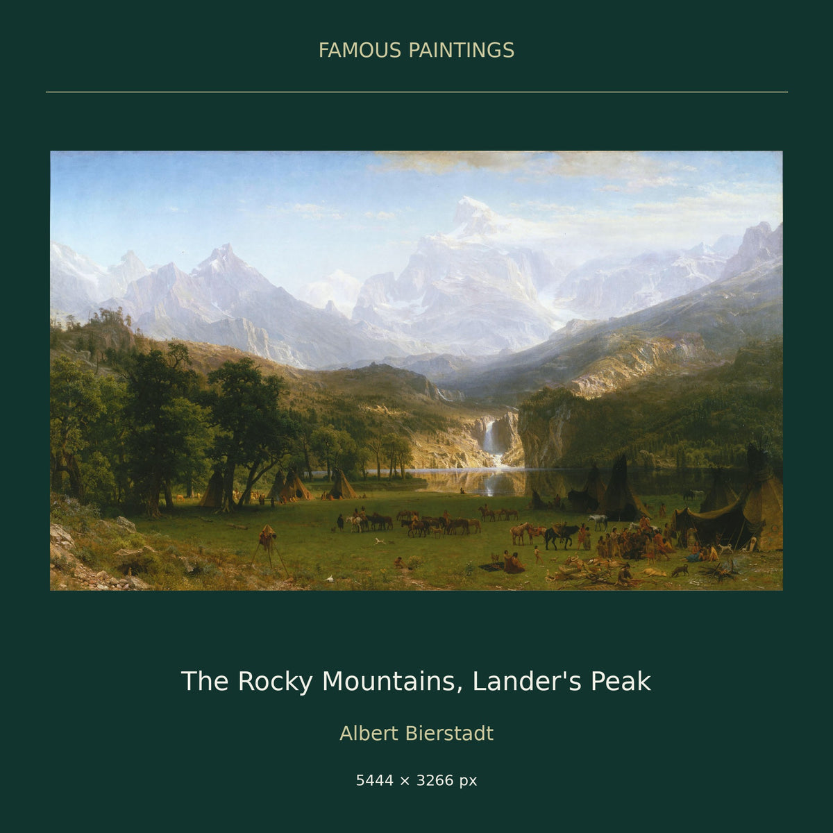 The Rocky Mountains, Lander's Peak by Albert Bierstadt — cover