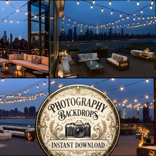 Rooftop Nyc Party Backdrop Images