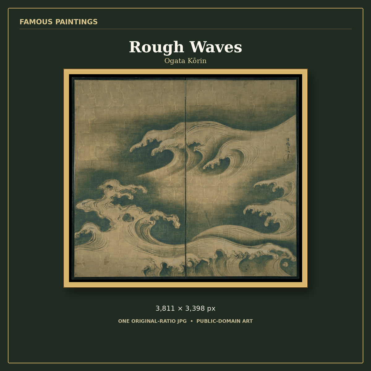 Rough Waves by Ogata Kōrin, cover preview