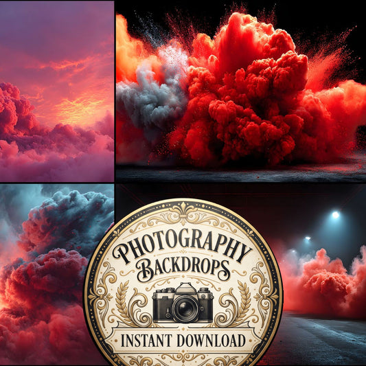 Ruby Smoke Action Backdrop Images
