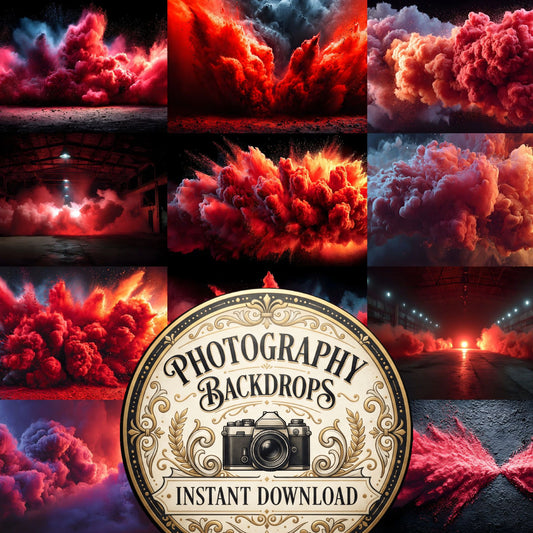 Ruby Smoke Action Backdrop Images