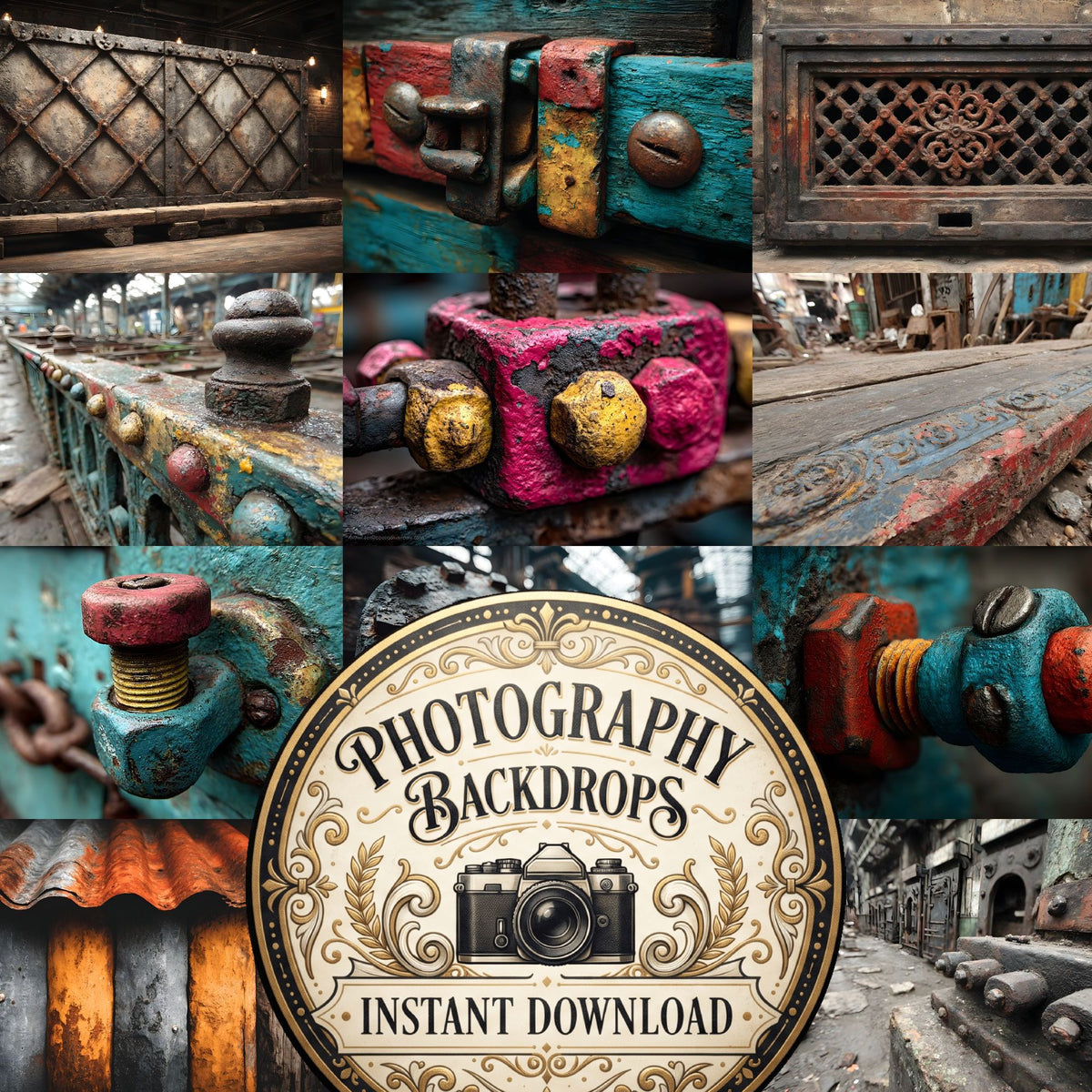 Rusty Metal Texture Backdrop Images
